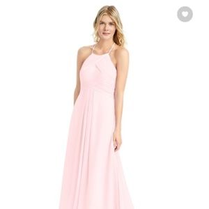 Azazie Ginger Bridesmaid Dress in Blushing Pink